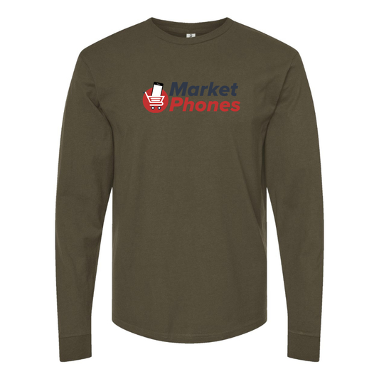 Men's MarketPhones.com Logo Cotton Long Sleeve T-Shirt