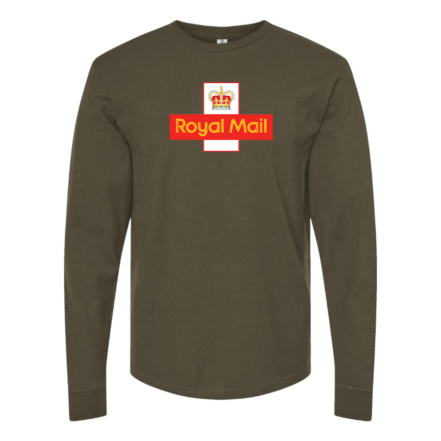 Men's  Royal Mail    Logo Cotton Long Sleeve T-Shirt