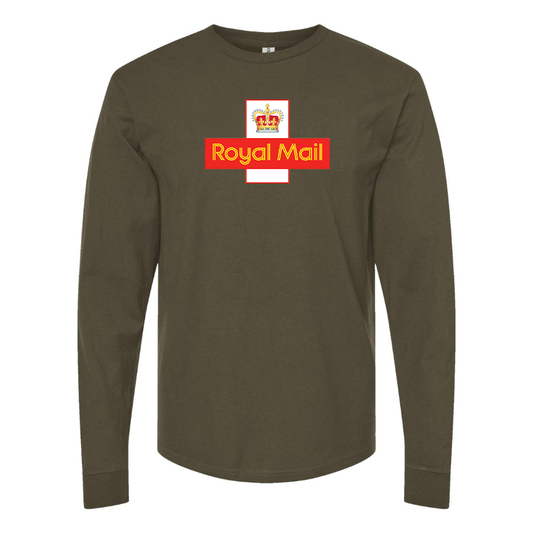 Men's  Royal Mail    Logo Cotton Long Sleeve T-Shirt