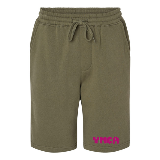 Men's YMCA Mauve Independent Trading Co Midweight Fleece Short