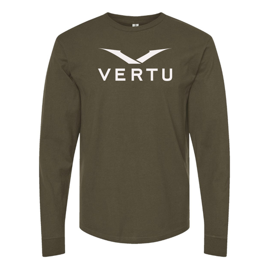 Men's Vertu Logo Cotton Long Sleeve T-Shirt
