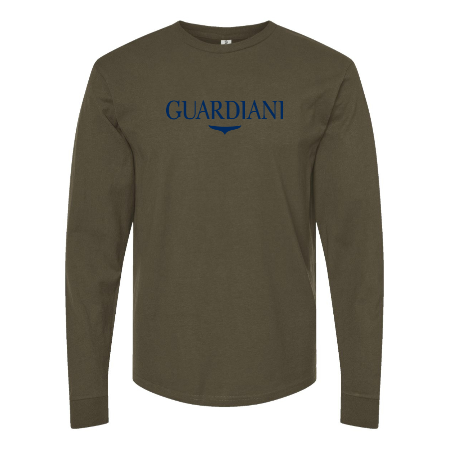 Men's Alberto Guardiani Logo Cotton Long Sleeve T-Shirt