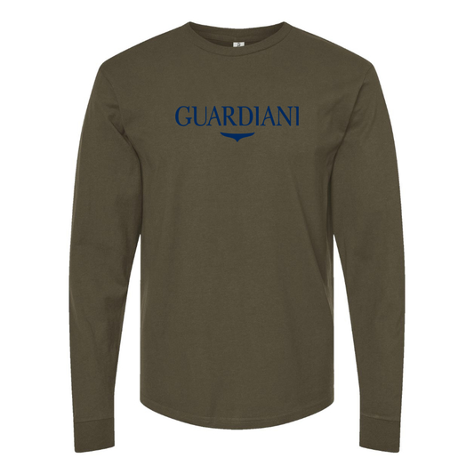 Men's Alberto Guardiani Logo Cotton Long Sleeve T-Shirt