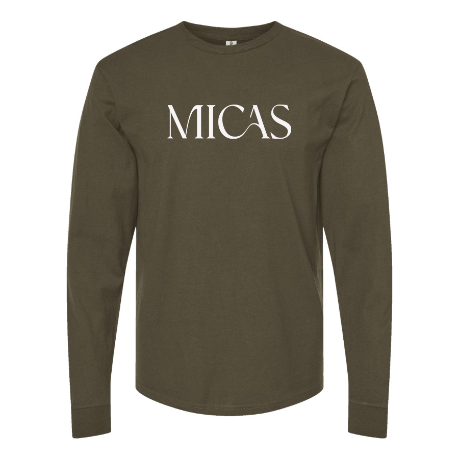Men's Micas  Logo Cotton Long Sleeve T-Shirt