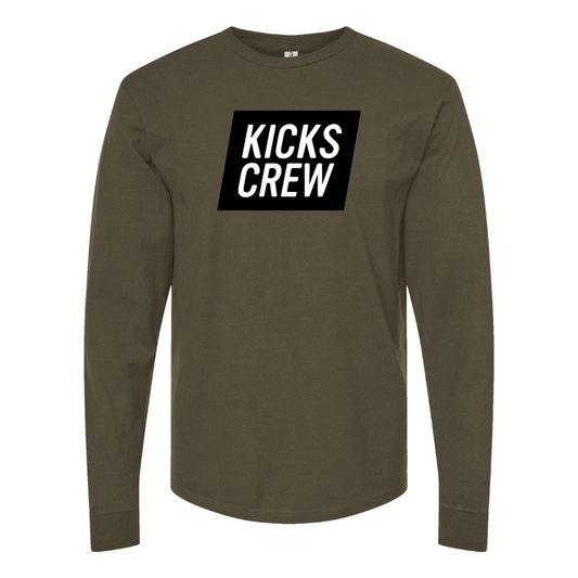 Men's Kickscrew Logo Cotton Long Sleeve T-Shirt
