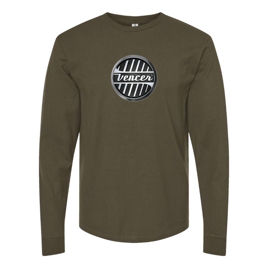 Men's Vencer Logo Cotton Long Sleeve T-Shirt