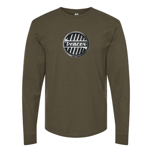 Men's Vencer Logo Cotton Long Sleeve T-Shirt