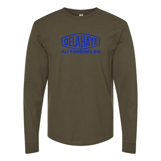 Men's Delahaye Logo Cotton Long Sleeve T-Shirt