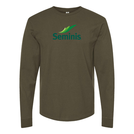 Men's  Seminis Logo  Cotton Long Sleeve T-Shirt