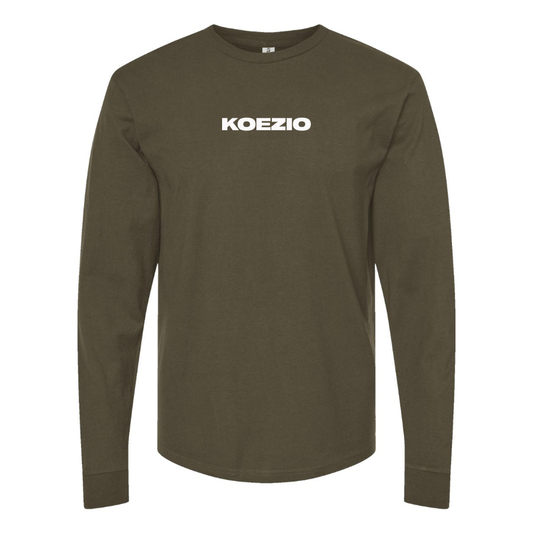 Men's KOEZIO Logo Cotton Long Sleeve T-Shirt