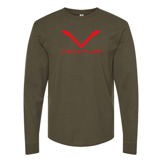 Men's Venturi Logo Cotton Long Sleeve T-Shirt