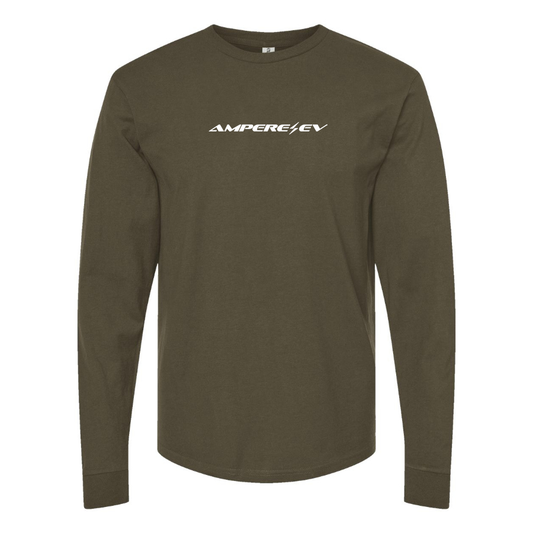Men's Ampere  Logo Cotton Long Sleeve T-Shirt