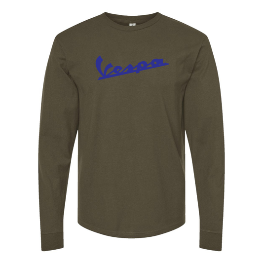 Men's Vespa Logo Cotton Long Sleeve T-Shirt