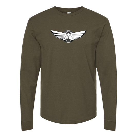Men's Yuanhang Logo  Cotton Long Sleeve T-Shirt
