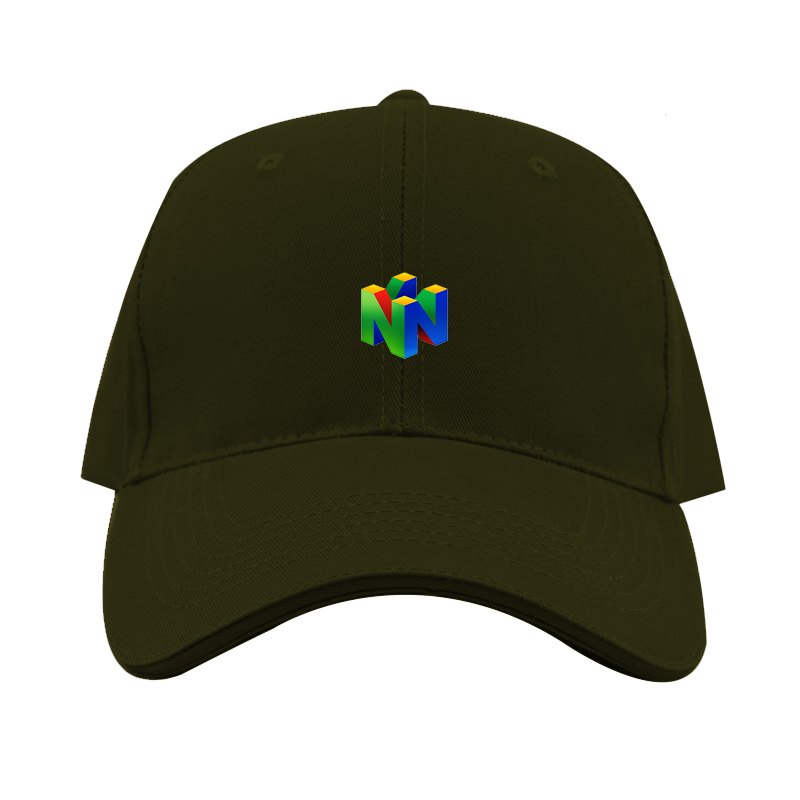 Nintendo N64  Logo  Dad Baseball Cap Hat