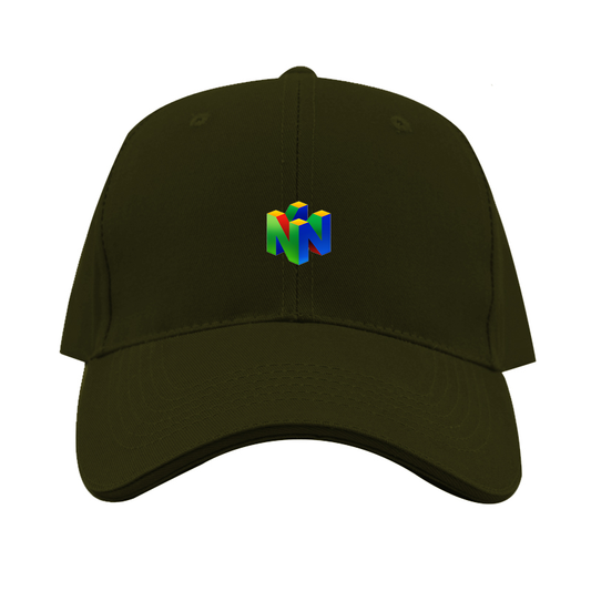Nintendo N64  Logo  Dad Baseball Cap Hat