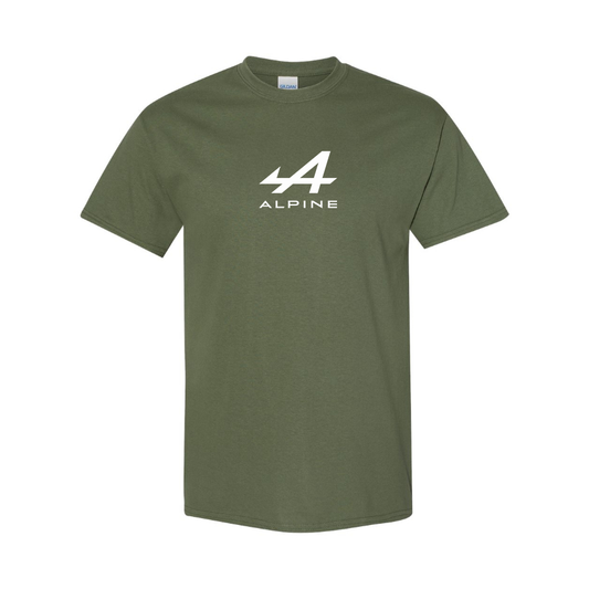 Men's Alpine Motor Logo Cotton T-Shirt