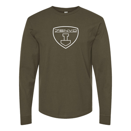 Men's Zenvo  Logo Cotton Long Sleeve T-Shirt