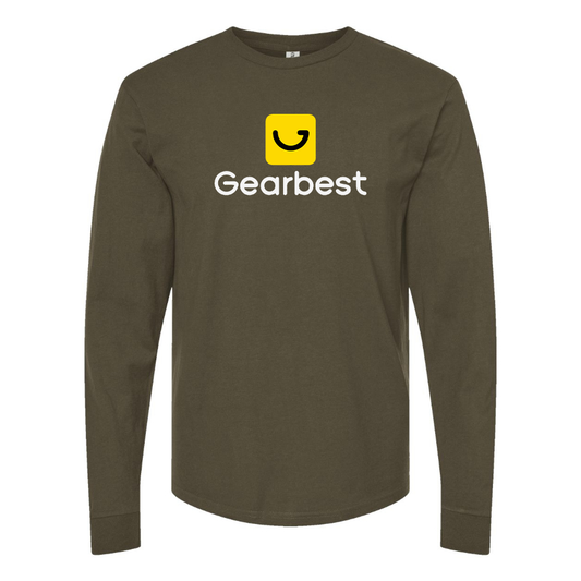 Men's Gearbest  Logo  Cotton Long Sleeve T-Shirt