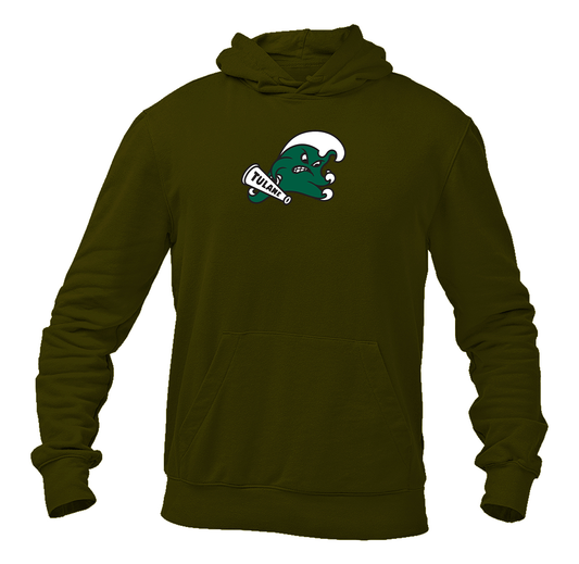 Men's  Tulane Green Wave Logo  Pullover Hoodie