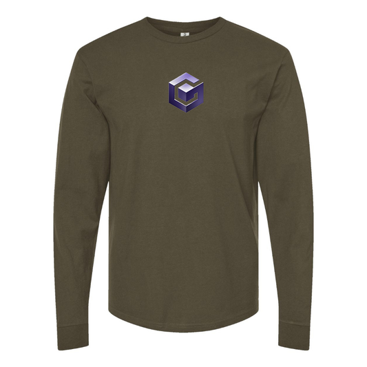 Men's Nintendo GameCube Logo  Cotton Long Sleeve T-Shirt