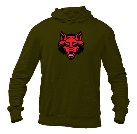 Men's Arkansas State Red Wolves Gildan  Heavy Blend Hooded Sweatshirt