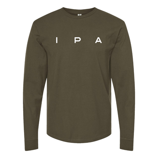 Men's IPA Logo Cotton Long Sleeve T-Shirt