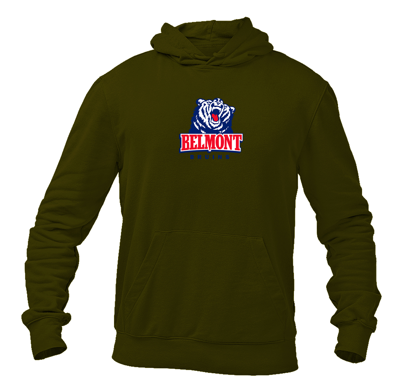 Men's Belmont Bruins  Softstyle Midweight Hooded Sweatshirt