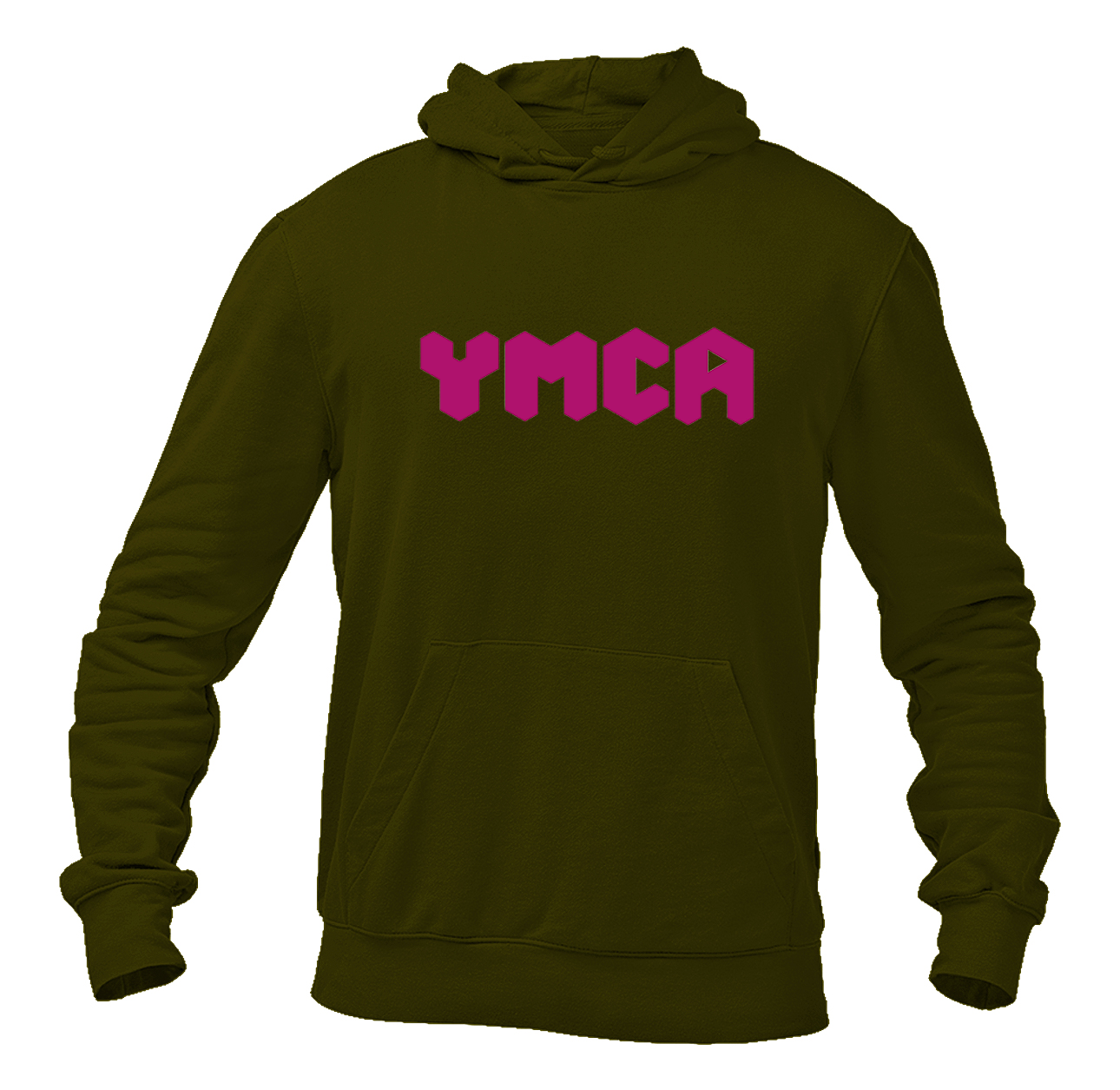 Men's  YMCA Mauve Heavy Blend Hooded Sweatshirt