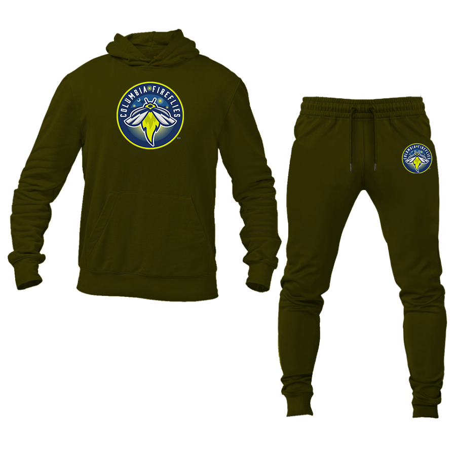 Men's Columbia Fireflies Logo Hoodie Joggers Set