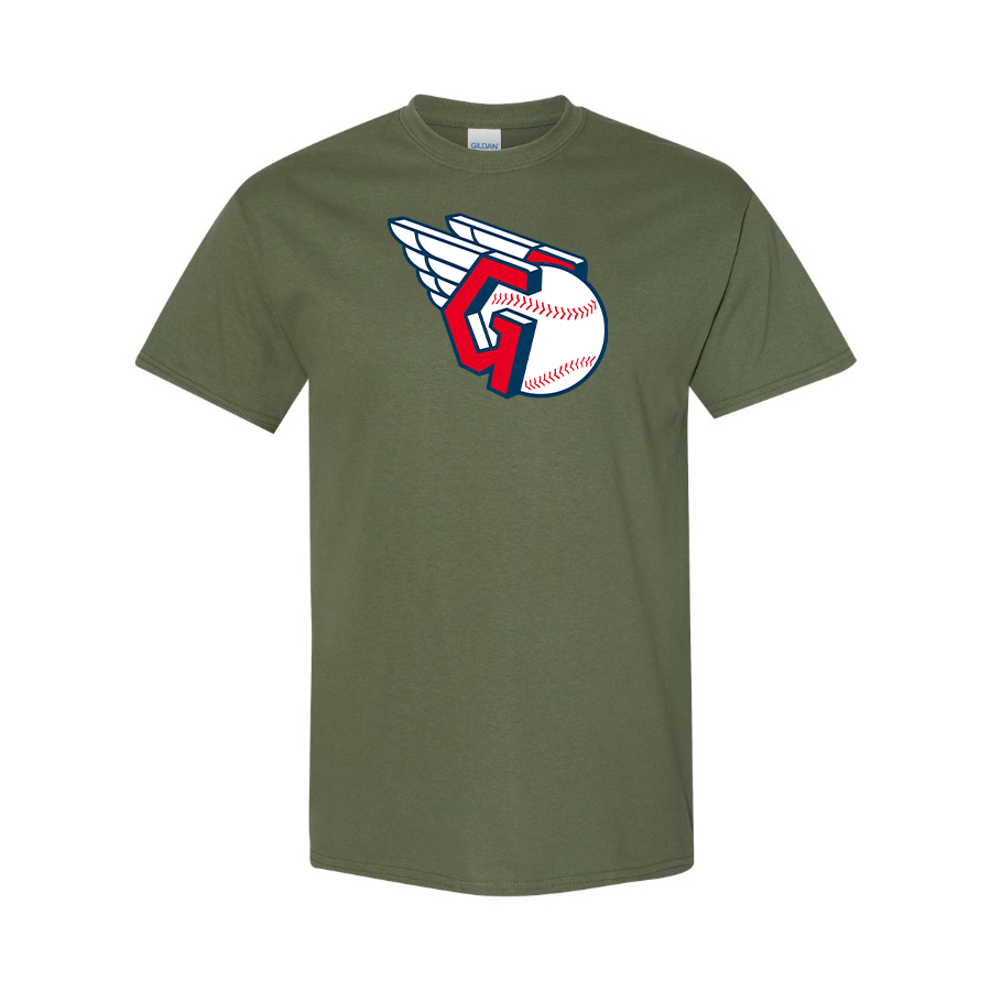Men's Cleveland Guardians   Logo Cotton T-Shirt