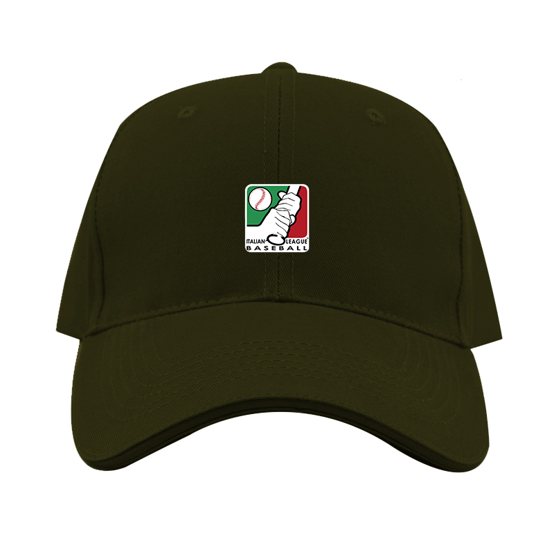 Italian Baseball League Logo  Dad Baseball Cap Hat
