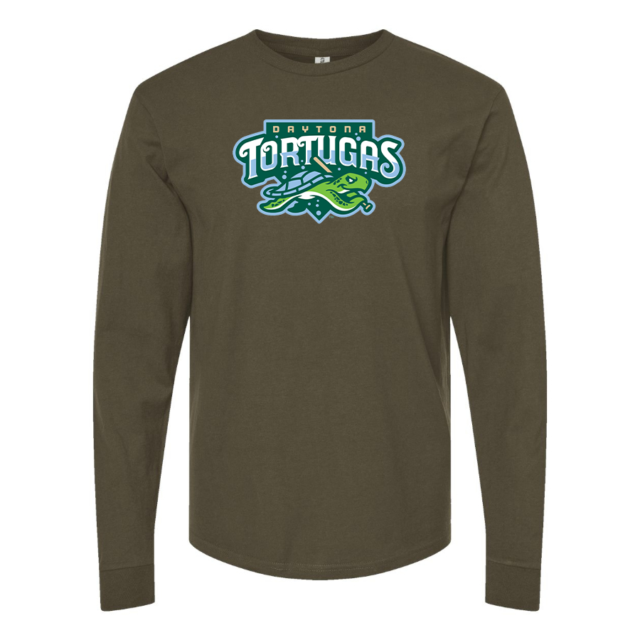 Men's Daytona Tortugas Logo Cotton Long Sleeve T-Shirt