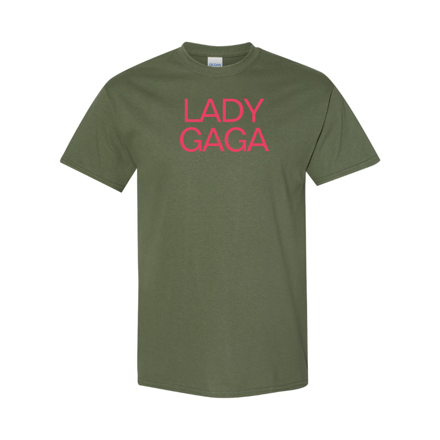 Men's Lady Gaga Logo Cotton T-Shirt