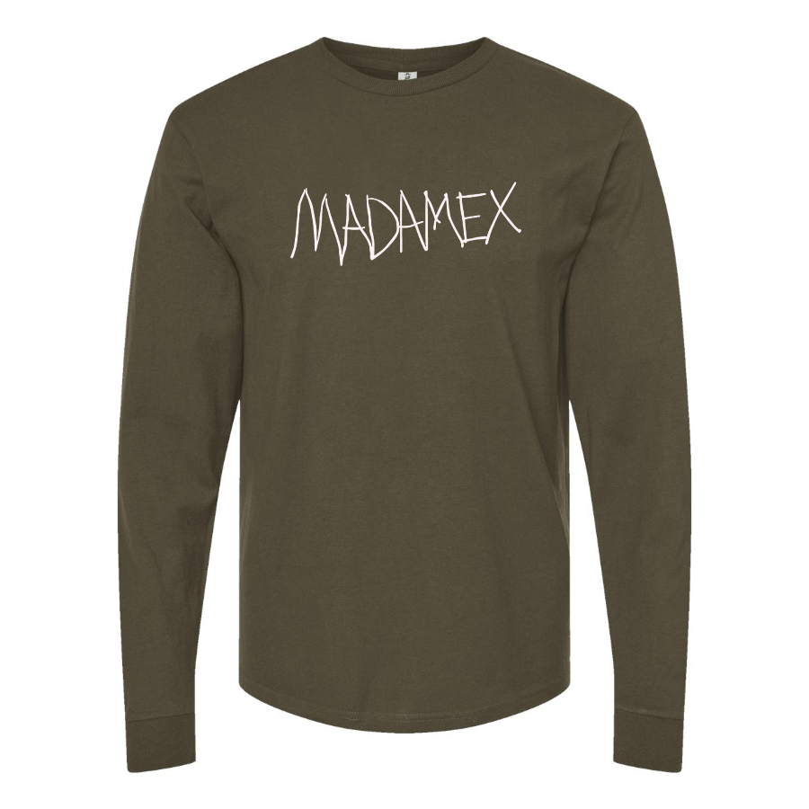 Men's Madonna  Logo Cotton Long Sleeve T-Shirt