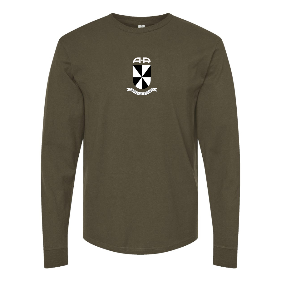 Men's Alcobia e Ribeiro Logo Cotton Long Sleeve T-Shirt