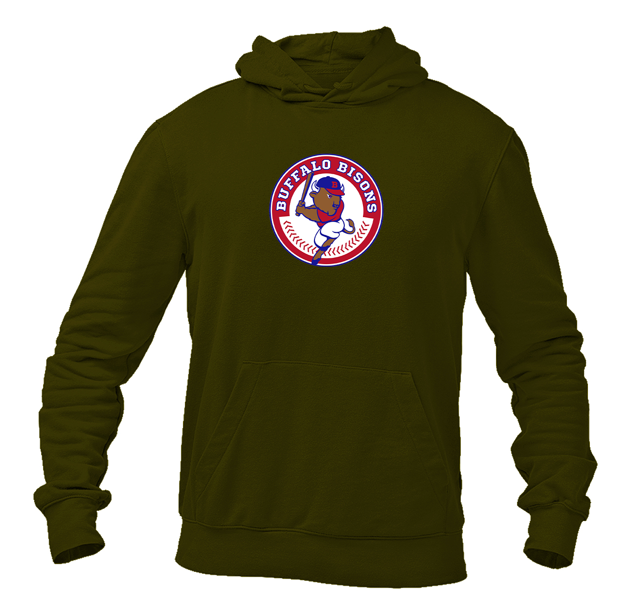 Men's Buffalo Bisons Logo Pullover Hoodie