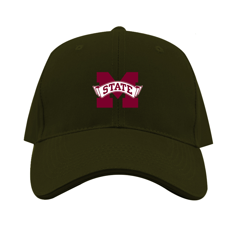 Mississippi State Bulldogs Logo Dad Baseball Cap Hat