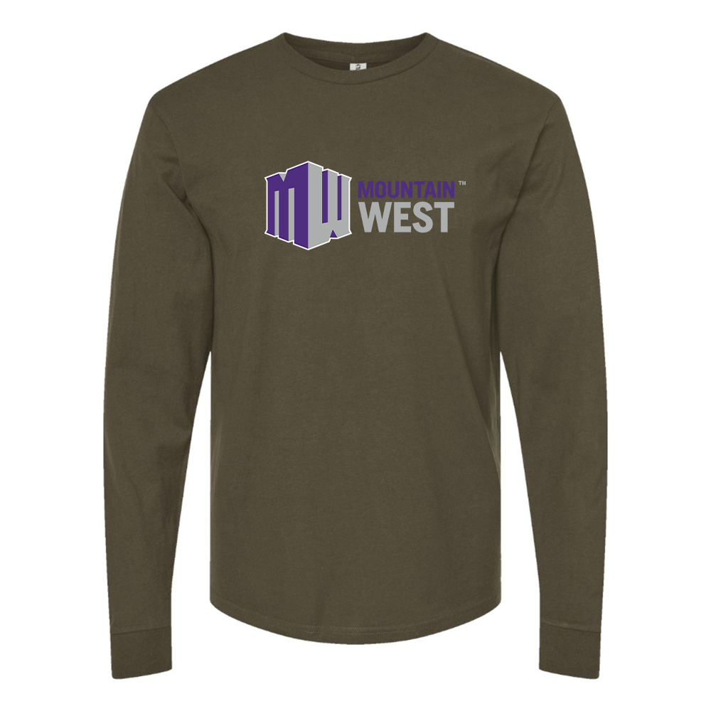 Men's Mountain West Conference Logo Cotton Long Sleeve T-Shirt