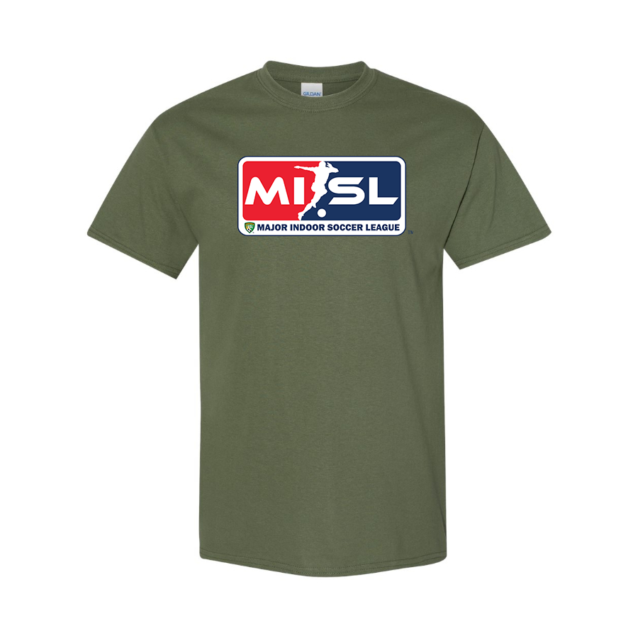 Men's Major Indoor Soccer League Logo Cotton T-Shirt