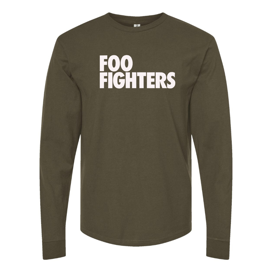 Men's Foo Fighters Logo Cotton Long Sleeve T-Shirt