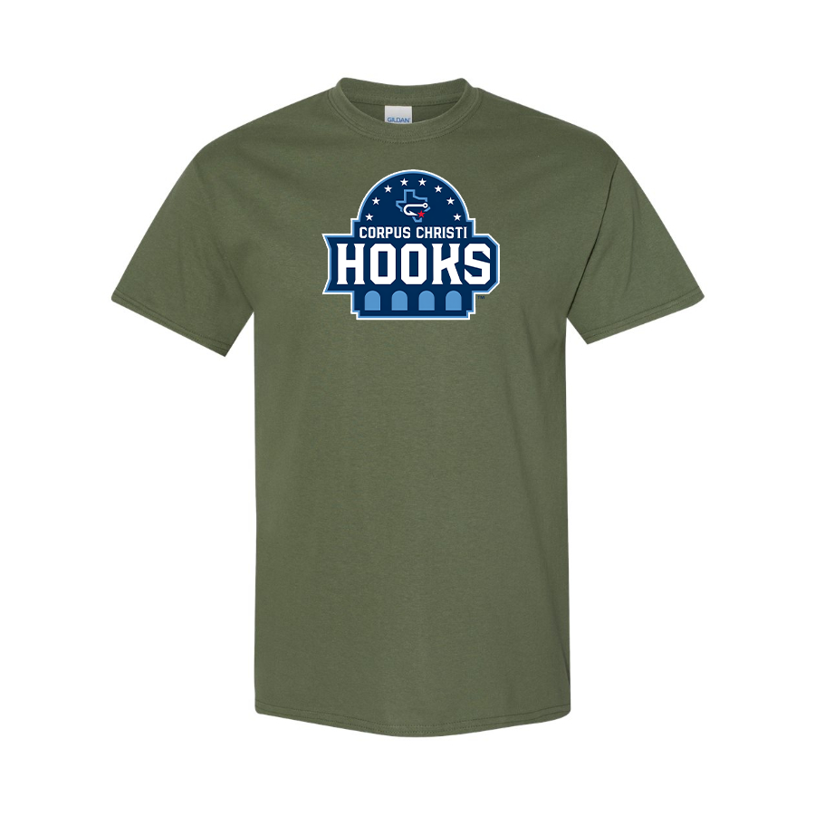Men's Corpus Christi Hooks  Logo Cotton T-Shirt