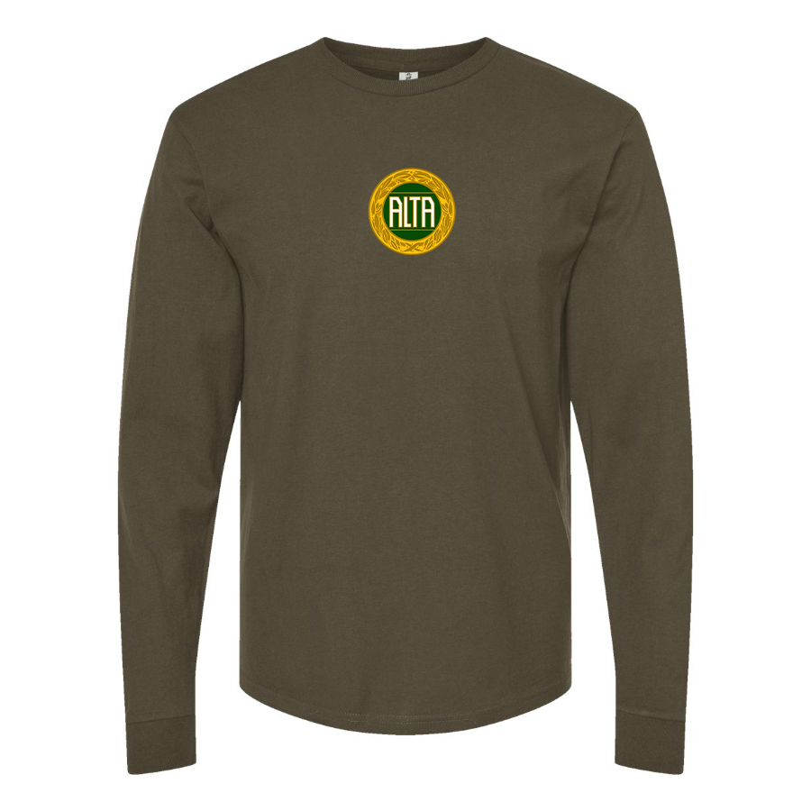 Men's Alta Automobile Logo Cotton Long Sleeve T-Shirt