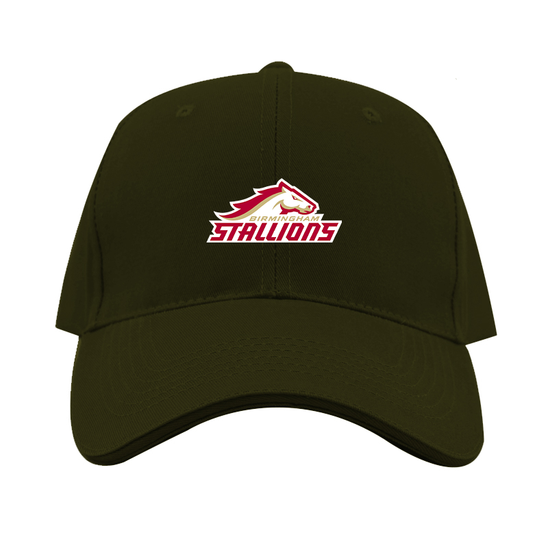 Birmingham Stallions Logo  Dad Baseball Cap Hat