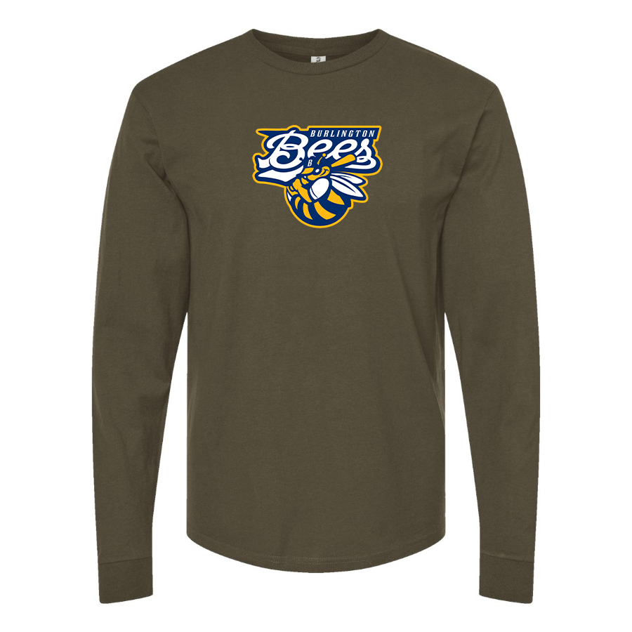 Men's Burlington Bees  Logo Cotton Long Sleeve T-Shirt