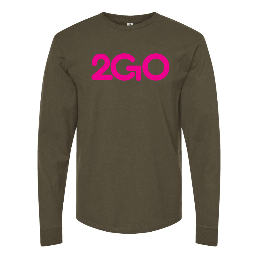 Men's  2GO Logo Cotton Long Sleeve T-Shirt