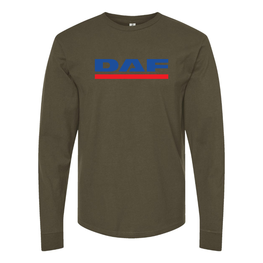 Men's  DAF Logo Cotton Long Sleeve T-Shirt