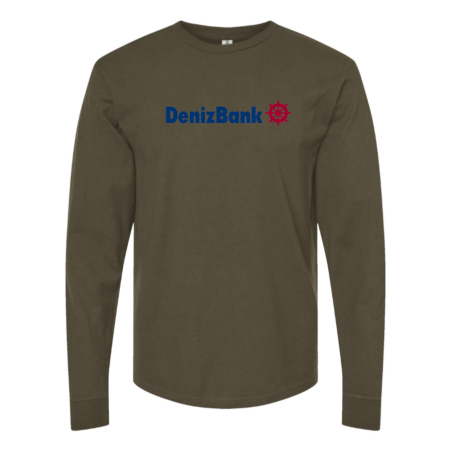 Men's DenizBank Logo Cotton Long Sleeve T-Shirt