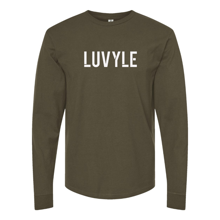 Men's Luvyle Logo Cotton Long Sleeve T-Shirt