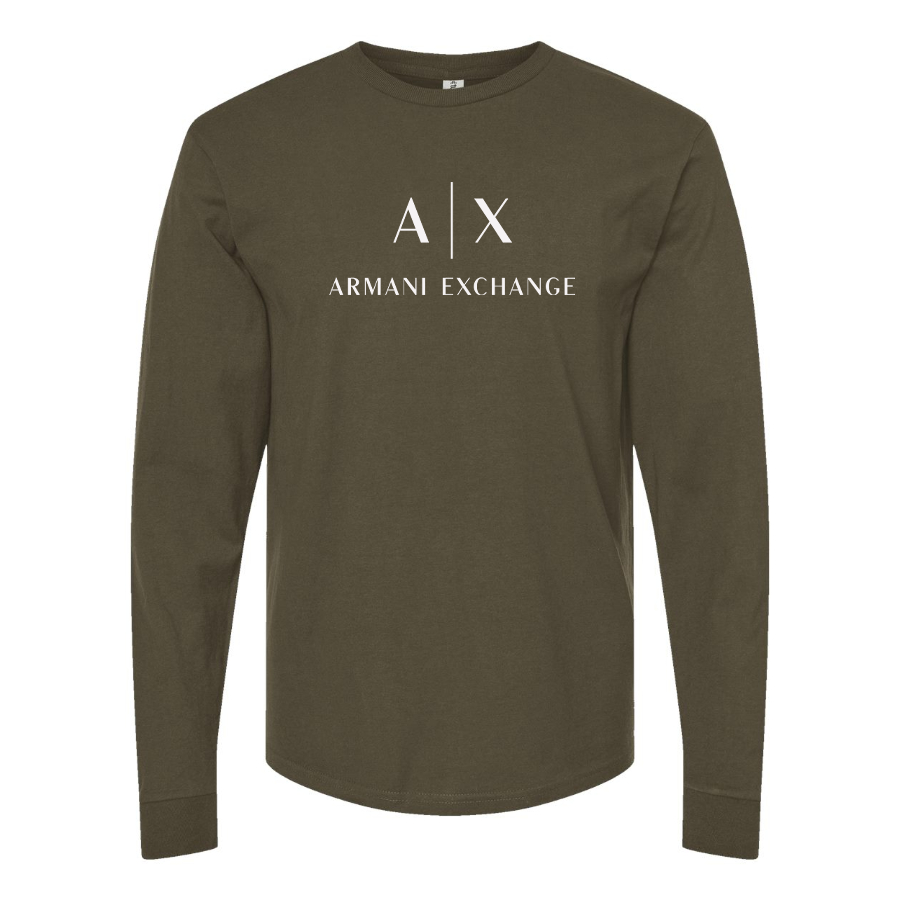 Men's Armani Exchange Logo Cotton Long Sleeve T-Shirt